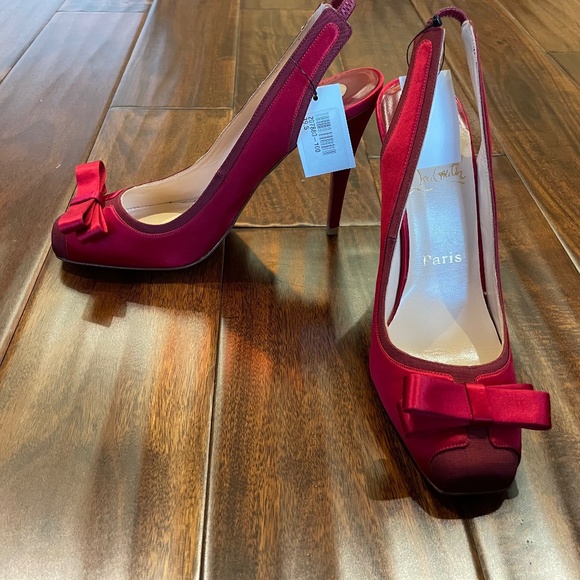 Christian Louboutin Red Bow Heels - Brand New - Picture 3 of 7